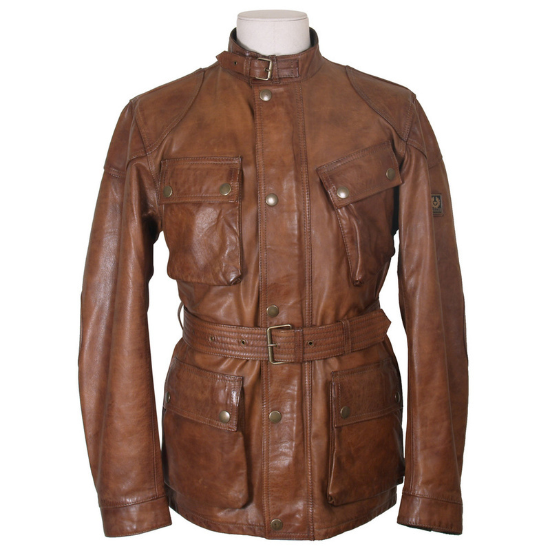Blouson Moto En Cuir Belstaff Homme Pas Cher